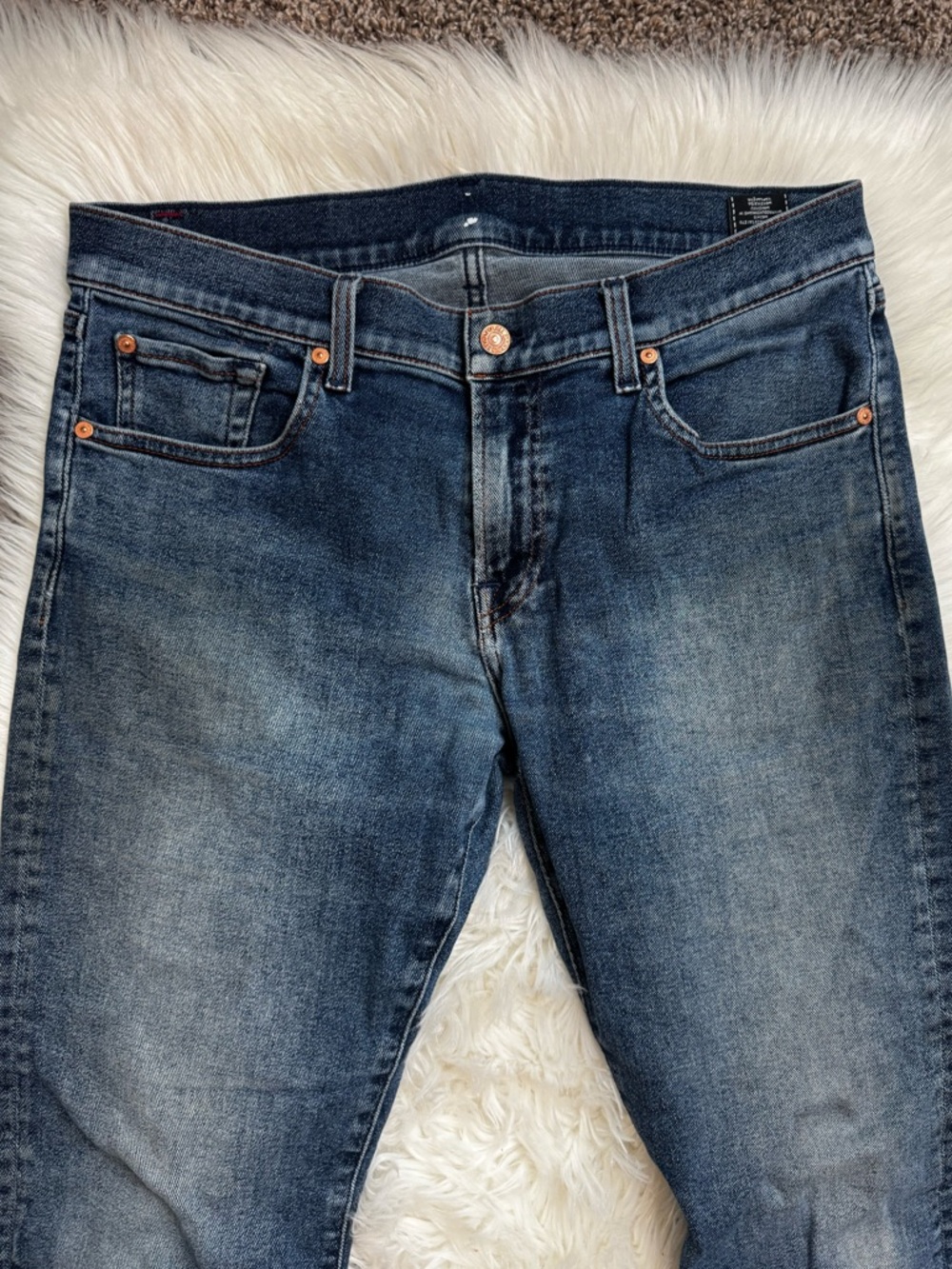 7 for all mankind dark wash jeans 34 - Picture 4 of 10